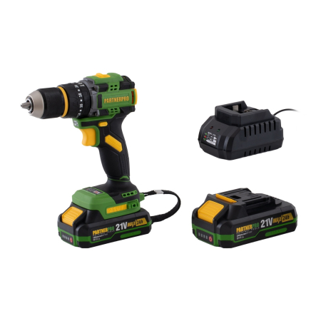 Masini de gaurit si insurubat - Autofiletanta cu impact pe acumulator PARTNERPRO PPT332T , 2x acumulatori 21V/2Ah, Brushless, 620 W