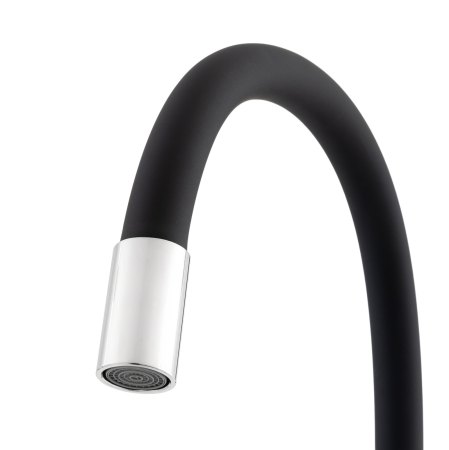 Baterie bucătărie cu duș flexibil CHAMPION SUS-011 CHROME REFL.BLACK [1]