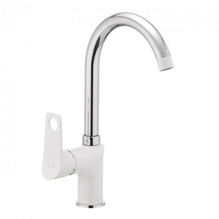 Instalatii sanitare - Baterie bucatarie MIXXUS DALLAS 014 NUT (white), Silumin, Monocomanda, Racorduri incluse