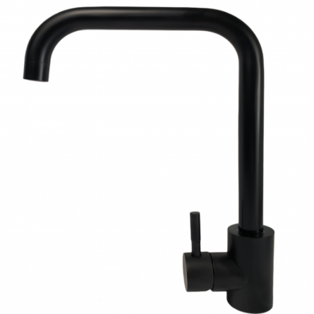 Baterie bucatarie MIXXUS SUS-011-G, otel inoxidabil, Monocomanda, Racorduri incluse, Neagra [0]