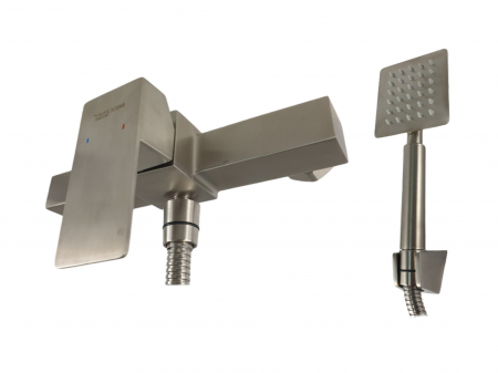 Baterie pentru dus MIXXUS KUB-03, otel inoxidabil, Monocomanda, Chrome [0]