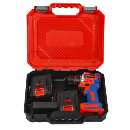 Bormașină cu acumulator DDT-KRISTAL 36V, 2 acumulatori Li-Ion 2.0Ah, motor fara perii (brushless), 2 viteze, cuplu reglabil, sistem autoblocaj,  valiză de transport [14]