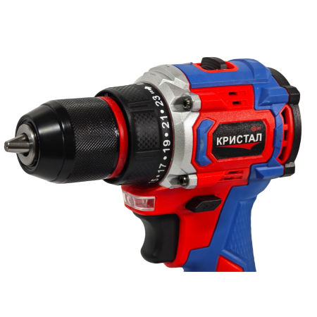 Bormașină cu acumulator DDT-KRISTAL 36V, 2 acumulatori Li-Ion 2.0Ah, motor fara perii (brushless), 2 viteze, cuplu reglabil, sistem autoblocaj,  valiză de transport [7]