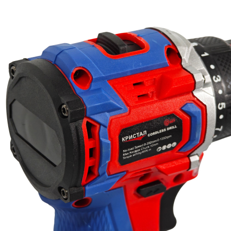 Bormașină cu acumulator DDT-KRISTAL 36V, 2 acumulatori Li-Ion 2.0Ah, motor fara perii (brushless), 2 viteze, cuplu reglabil, sistem autoblocaj,  valiză de transport [6]