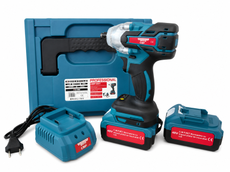 Masina de impact / Bormasina pe acumulator Altai Campion PRO, 48V / 6Ah, Brushless, 400 Nm, 2 Acumulatori, 3 Adaptoare incluse, Geanta de transport [4]