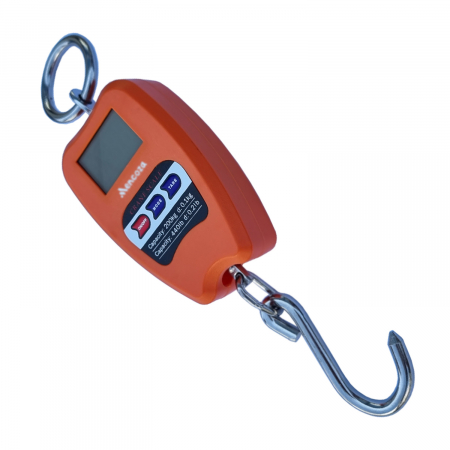 Uz casnic - Canatar electronic de mana Mencoza Lider, cu carlig, 200kg, afisaj LCD