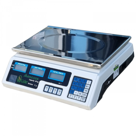 Uz casnic - Cantar electronic Mencoza Lider Premium, 40kg, digital, functii multiple, display LED