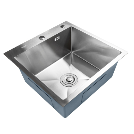 Chiuveta de bucatarie din inox alimentar SUS304 BH5050S BOHM Satin 500X500X220 mm [0]