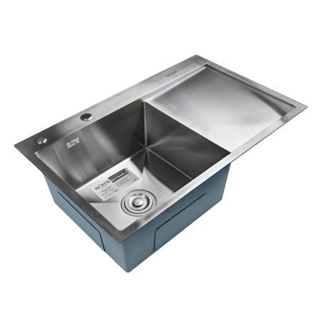 Chiuvete - Chiuveta de bucatarie din inox alimentar SUS304 - BOHM BH7849LS SATIN 780 × 490 × 220 mm