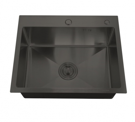 Instalatii sanitare - Chiuveta de bucatarie din inox MIXXUS HM5050-215 NANO-BLACK (3.0/0.8)
