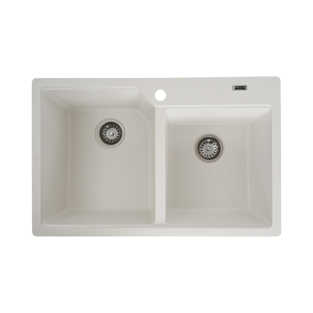 Instalatii sanitare - Chiuveta de bucătărie Elefant Premium Harmony , Alb, 775x495/420 mm