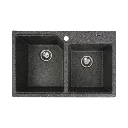Instalatii sanitare - Chiuveta de bucătărie Elefant Premium Harmony , Grafit , 775x495/420 mm