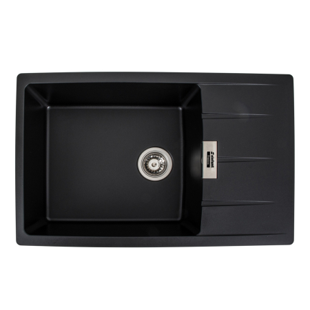 Instalatii sanitare - Chiuveta de bucatarie Elefant Premium Roma Negru metalic, 775x500 mm