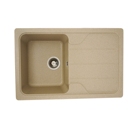 Instalatii sanitare - Chiuvetă din compozit de granit pentru bucătărie ELEFANT PREMIUM 7850 VERONA Safari bej 775 x 495 mm