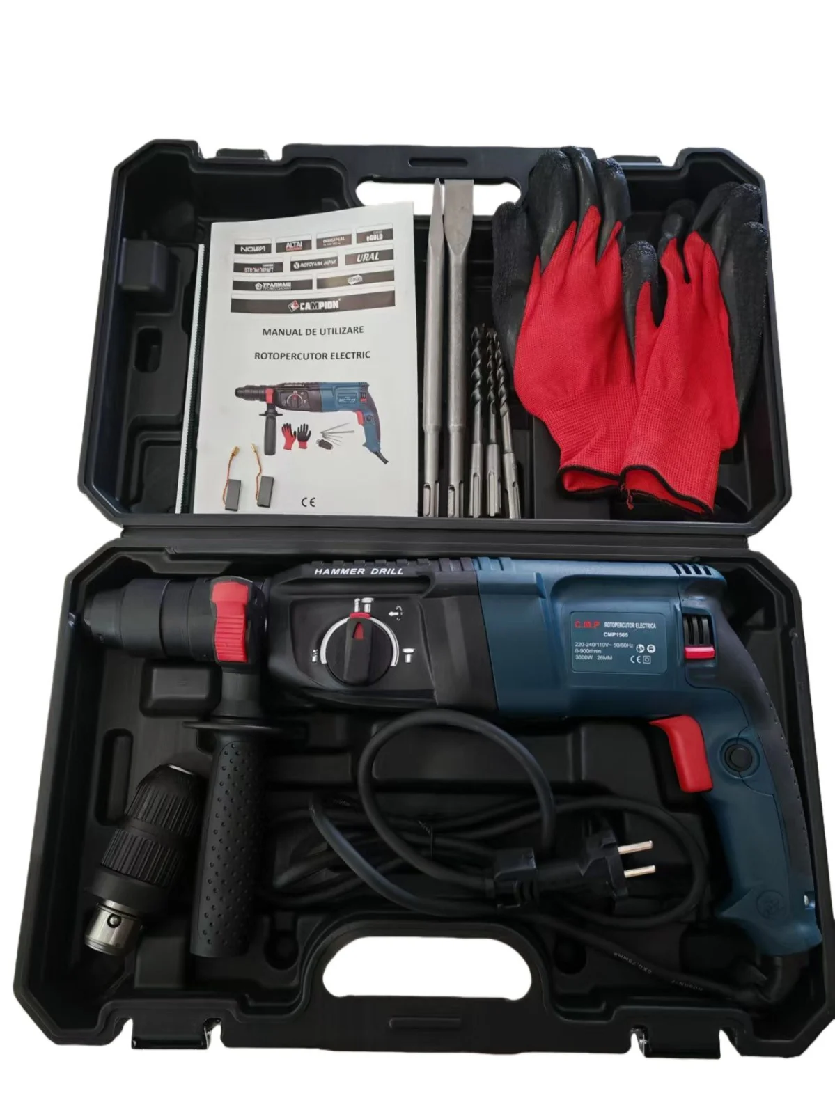 Ciocan rotopercutor electric Campion, 3000W, 0-900RPM, Diametru mandrina 26mm [2]