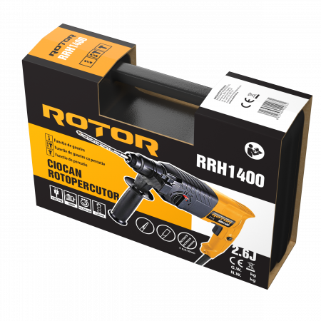 Ciocan Rotopercutor Rotor RRH1400, 1400W, 2.6J, 1250RPM [1]