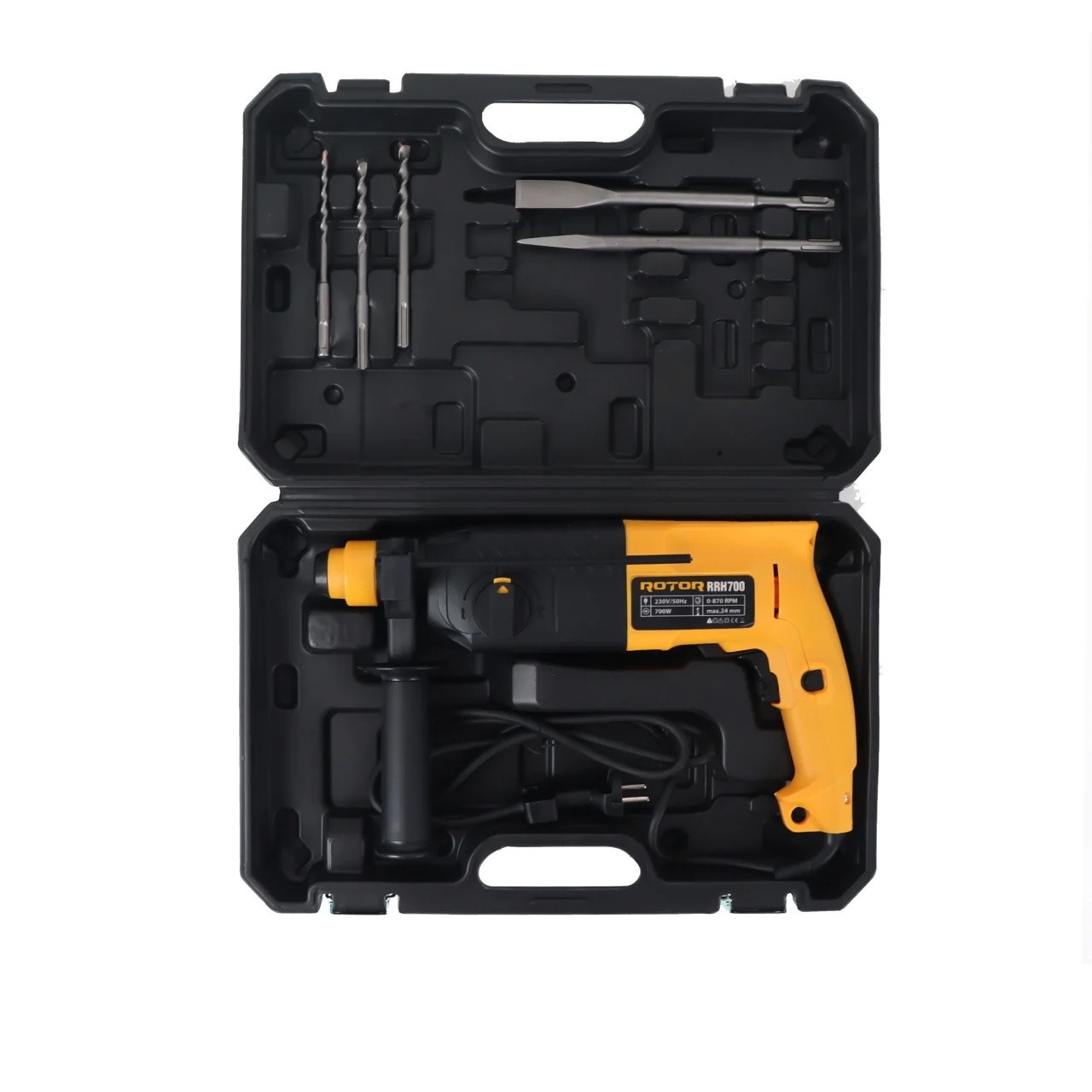 Ciocan rotorpecutor Rotor 700W,  870RPM, Diametru maxim burghiu 24 mm [1]