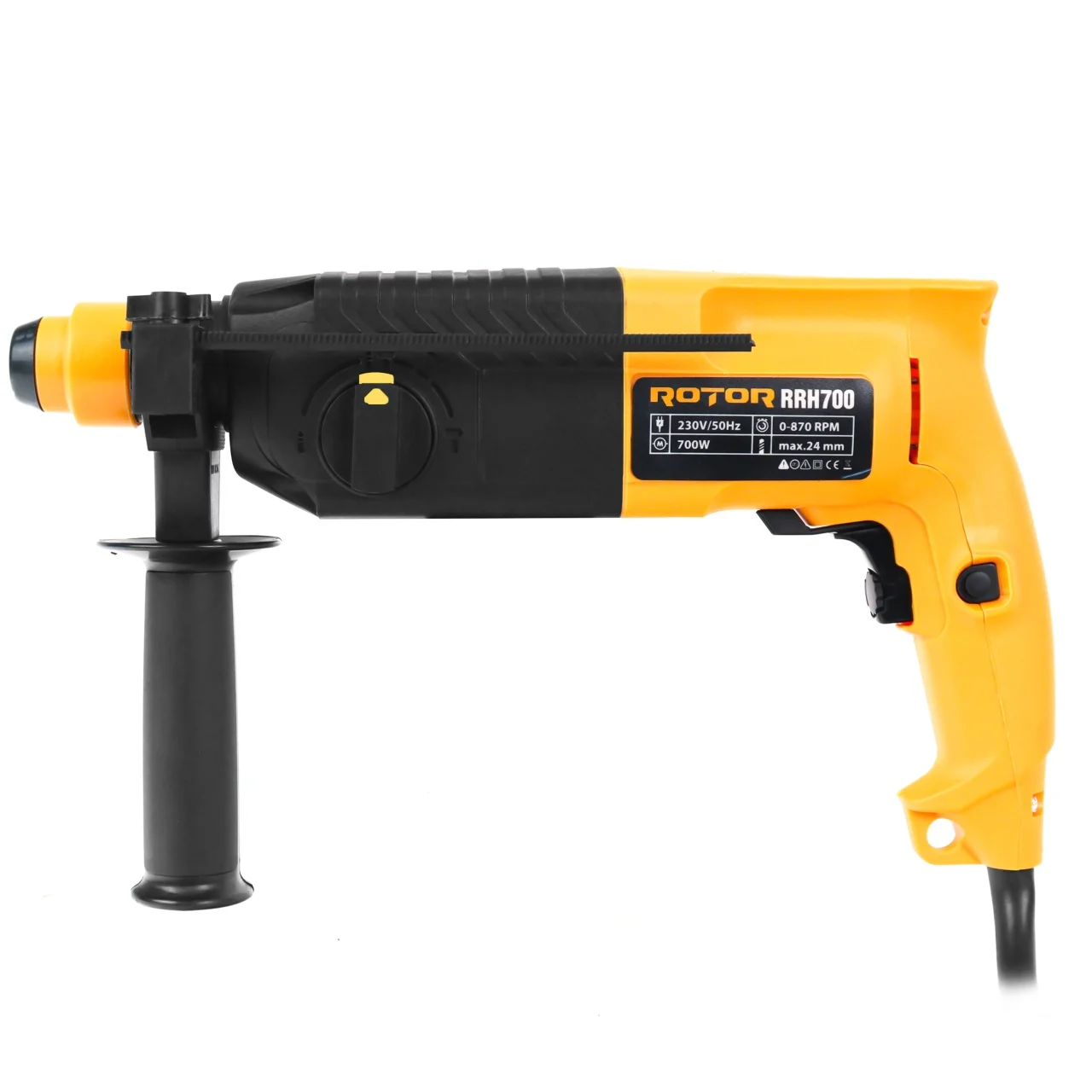 Rotopercutoare - Ciocan rotorpecutor Rotor 700W,  870RPM, Diametru maxim burghiu 24 mm