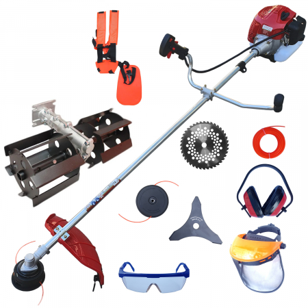 Motocoase pe benzina - motocoasa-pe-benzina-craf-tec-6100-ultra-prasitoare-6cp-8-accesorii-easy-start