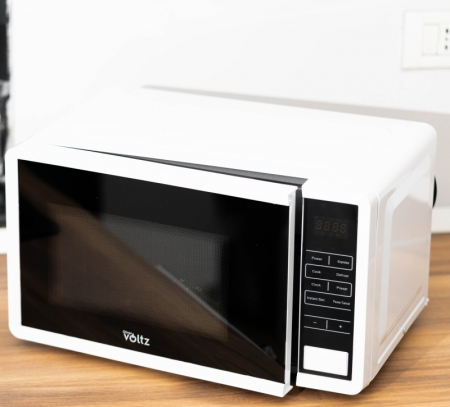 Cuptor cu microunde Oliver Voltz, 700W, 20L, 5 trepte incalzire, Timer, Functie decongelare, Alb/Negru [5]