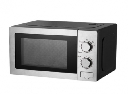 Plite, aragaze, pirostrii, Cuptoare electrice, Microunde - Cuptor cu microunde Oliver Voltz, 700W, 20L, 5 trepte incalzire, Timer, Functie decongelare, Gri/Negru