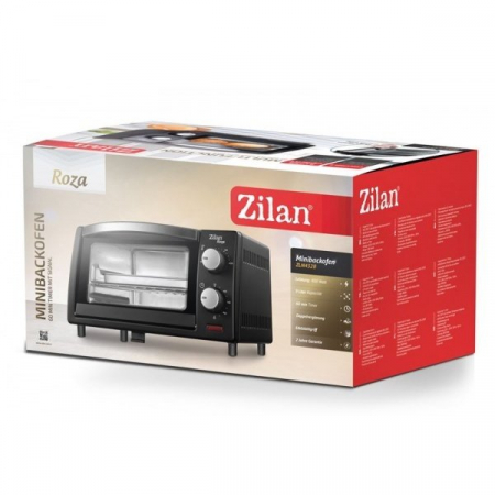 Cuptor electric Zilan ZLN-4328, ROZA, 800W, Capacitate 9L, Temporizator 60 min., Geam Dublu, Negru [3]