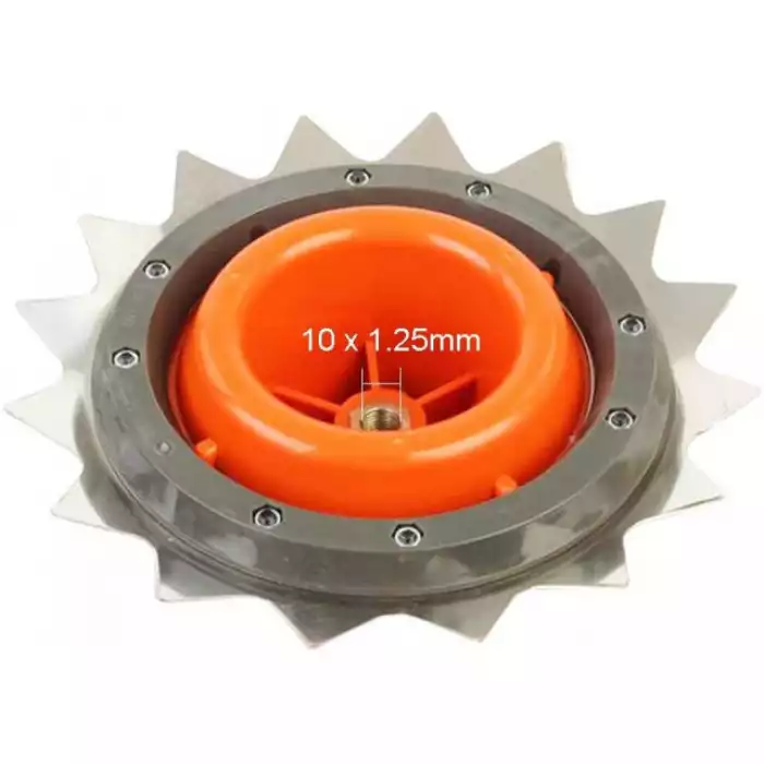 Disc cu fir pentru motocoasa 2in1 (16 dinti si fir), Gri/Rosu [1]