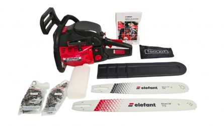 Motofierastrau (drujba) pe benzina, Elefant CS 5800 B, 5.5CP, 3400RPM, 2 Lame/2 Lanturi [7]