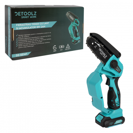 Fierastrau de mana Detoolz DZ-SE147, 110mm,18V, 2Ah [6]