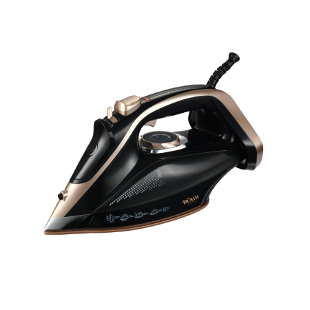 Fier de calcat - Fier de calcat cu abur BOHM Home BIC-2801BG, 2200W, rezervor 250 ml, talpa ceramica