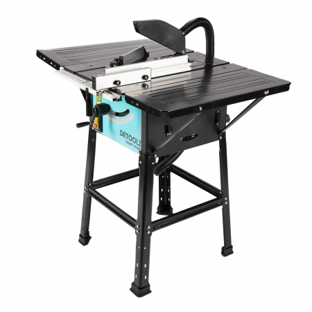 Scule si Unelte - Fierastrau circular cu masa Detoolz DZ-C236, 1800W, 5700RPM, 90˚-73mm/ 45˚- 48mm