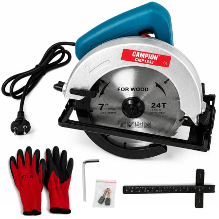 Scule si Unelte - Fierastrau Circular Electric Altai Campion PRO, 3000W, 5000RPM, Disc 185mm/24 dinti, Taiere 65mm, Ghidaj paralel