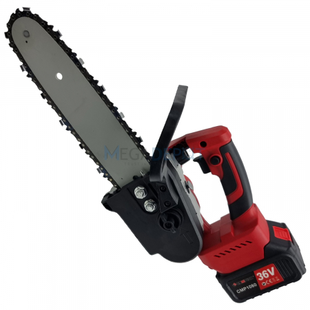 Fierastrau cu lant ( drujba ) pe acumulator Campion, 36V, 6000mAh, lama 30cm, 2 acumulatori, utilizare cu o singura mana, ideala pentru constructii [1]