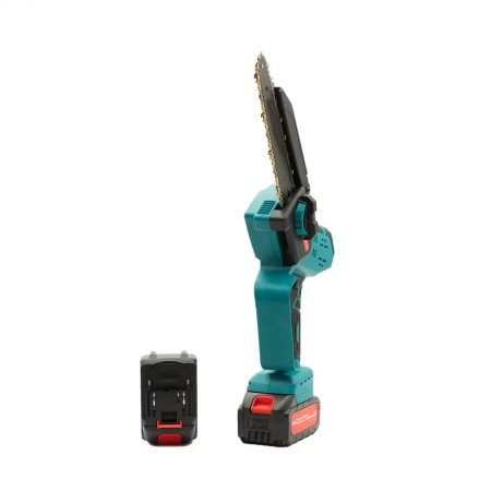 Minifierastrau Motoyama Japan, 48V, 2 acumulatori, Sistem de ungere automata integrat, Lama+Lant 8", Geanta transport [2]