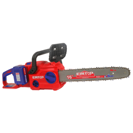 Fierastrau (drujba) pe acumulator Emtop, 40V/4Ah(20V+20V), lama 16" (40cm), 2 acumulatori inclusi, incarcator dublu [3]