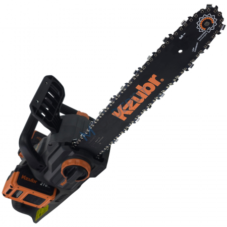 Fierastrau electric cu lant pe 2 acumulatori KZUBR 42V Brushless, lama 40 cm, capacitate marita, 2 incarcatoare, ungere lant automata, frana de protectie,  sistem intindere lant SuperEasy [2]