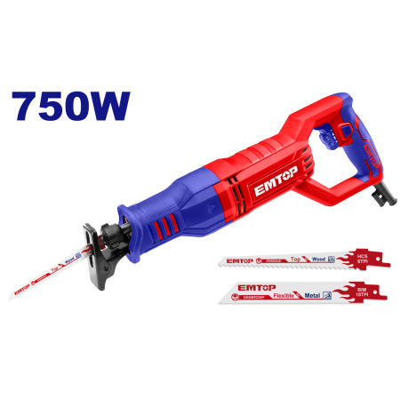 Fierastraie electrice tip sabie - Fierastrau electric tip sabie 750W - ERSW8001, EMTOP