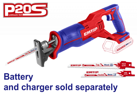 Fierastraie electrice tip sabie - Fierastrau tip sabie fara acumulator si incarcator - ELRS201152, EMTOP