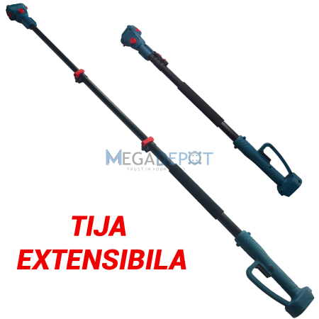 Foarfeca de crengi + Minifierastrau + Extensie 2m ALTAI Campion PRO, 48V/6Ah, 2 Acumulatori [3]