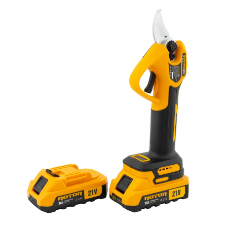 Foarfeca de taiat crengi pe acumulator Rotor, 21V/3Ah, 600W, 2 acumulatori, Capacitate de taiere 25mm [6]