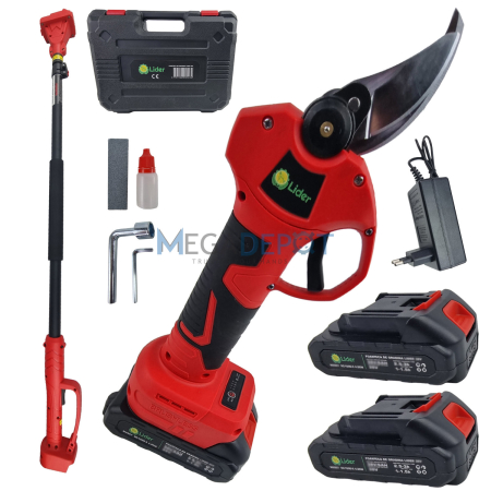 Promotii & Pachete - Foarfeca electrica cu 2 x acumulatori LIDER 36V, 6000mAh, geanta de transport