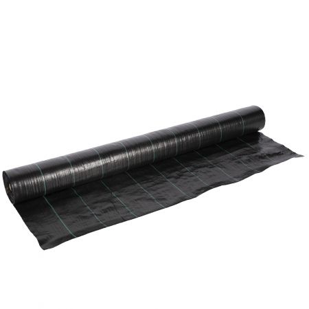 Plase umbrire - Folie pentru mulcire Micul Fermier GF-1856, 1.5 mm x 100 m, Negru