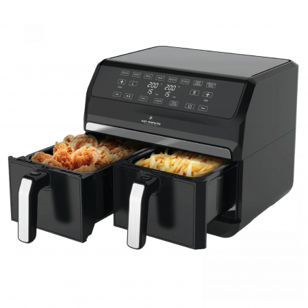 Friteuza dubla Just Pefecto JL-09, 1700W, Capacitate cosuri 2x4L, Timer 90min., Temperatura reglabila [0]