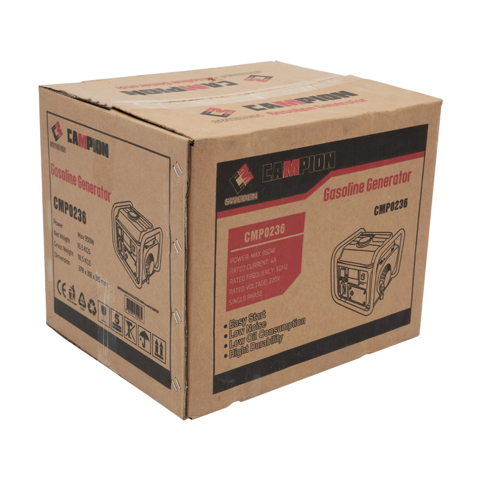 Generator electric Campion CMP0236, 950W, cu cadru, Monofazat, 63CC, AVR Automat [4]
