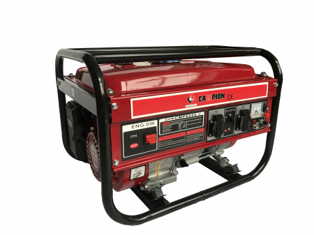 Generatoare - Generator electric pe benzina Campion CMP0243, 3.0KW, Rosu/ Negru