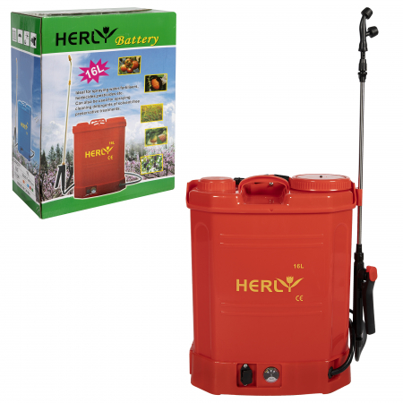 Pompa de stropit cu acumulator HERLY GF-1227, 16L, Rosie [8]