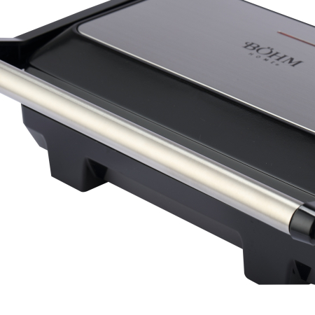 Gratar electric BOHM HOME BEGM100S, 1000 W, placi reversibile grill / plane, deschidere 180° [8]