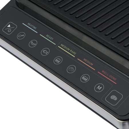 Gratar electric BOHM HOME BEGM160DS, 1600 W, placi detasabile antiaderente, afisaj digital, control tactil [5]