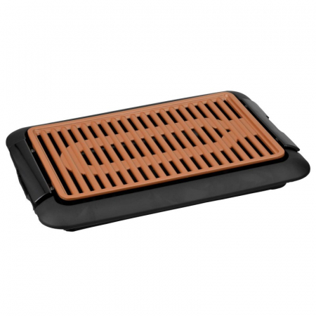 Gratare - Gratar electric Oliver Voltz, 1250W, 23x36cm, Strat de marmura, Negru/Maro