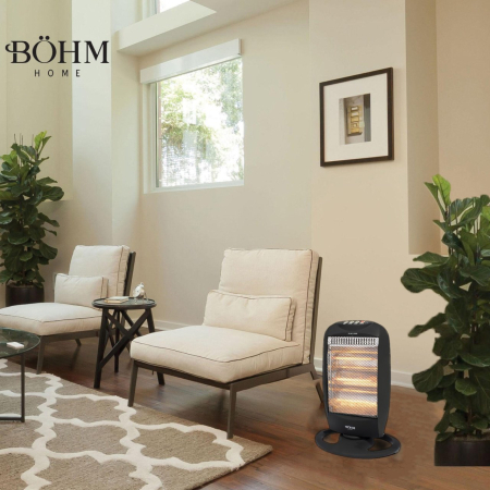 Incalzitor electric cu halogen Bohm, 400-1200W, 3 trepte putere, Suprafata incalzire 20-25m² [3]